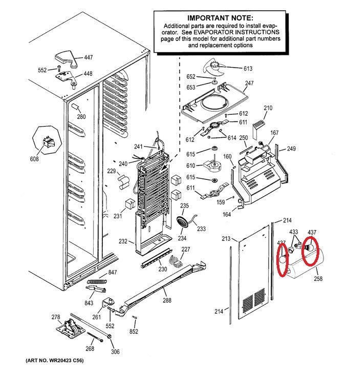 Refrigerator LED Light WR02X25868